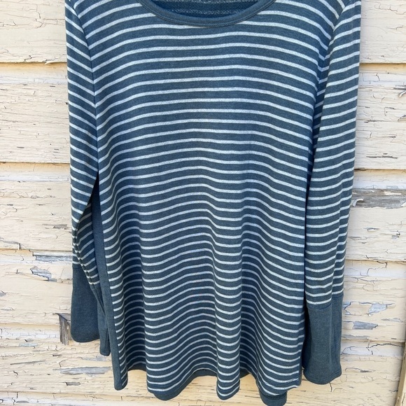 ODDY Striped Oversized Plus Nautical Pullover Sweater Top Shirt Minimalist H5 - Picture 5 of 8